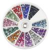 Nail Art Rhinestone Set: 12 Colors, 1.5-3.0MM Diameters, with Drill Bits