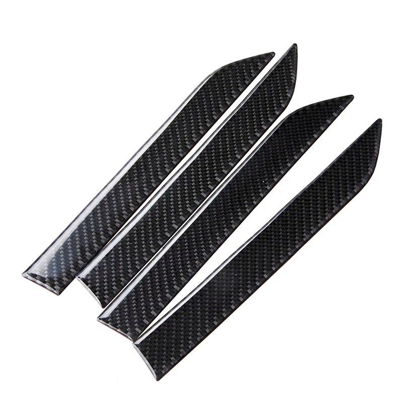 4-teiliges Set mit Autotürgriff-Aufklebern aus echter Kohlefaser, kratzfeste Abdeckung, flexible Außenverkleidung für Tesla Model 3 SX, Zubehör