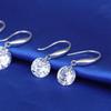 Orecchini con diamanti sciolti, sezione lunga, orecchini con zirconi di alta qualità, orecchini da donna