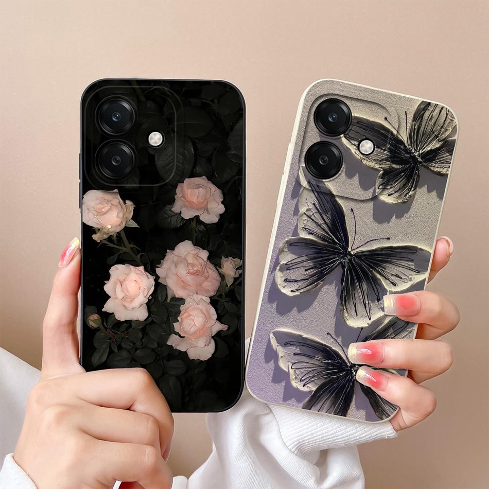 Per Oppo A3 Pro A3X A40 A80 Custodia per Telefono Creativa Protezione Completa Cover Posteriore Per Oppo A 3 OppoA3 4G 5G Morbido Silicone Liquido Fundas