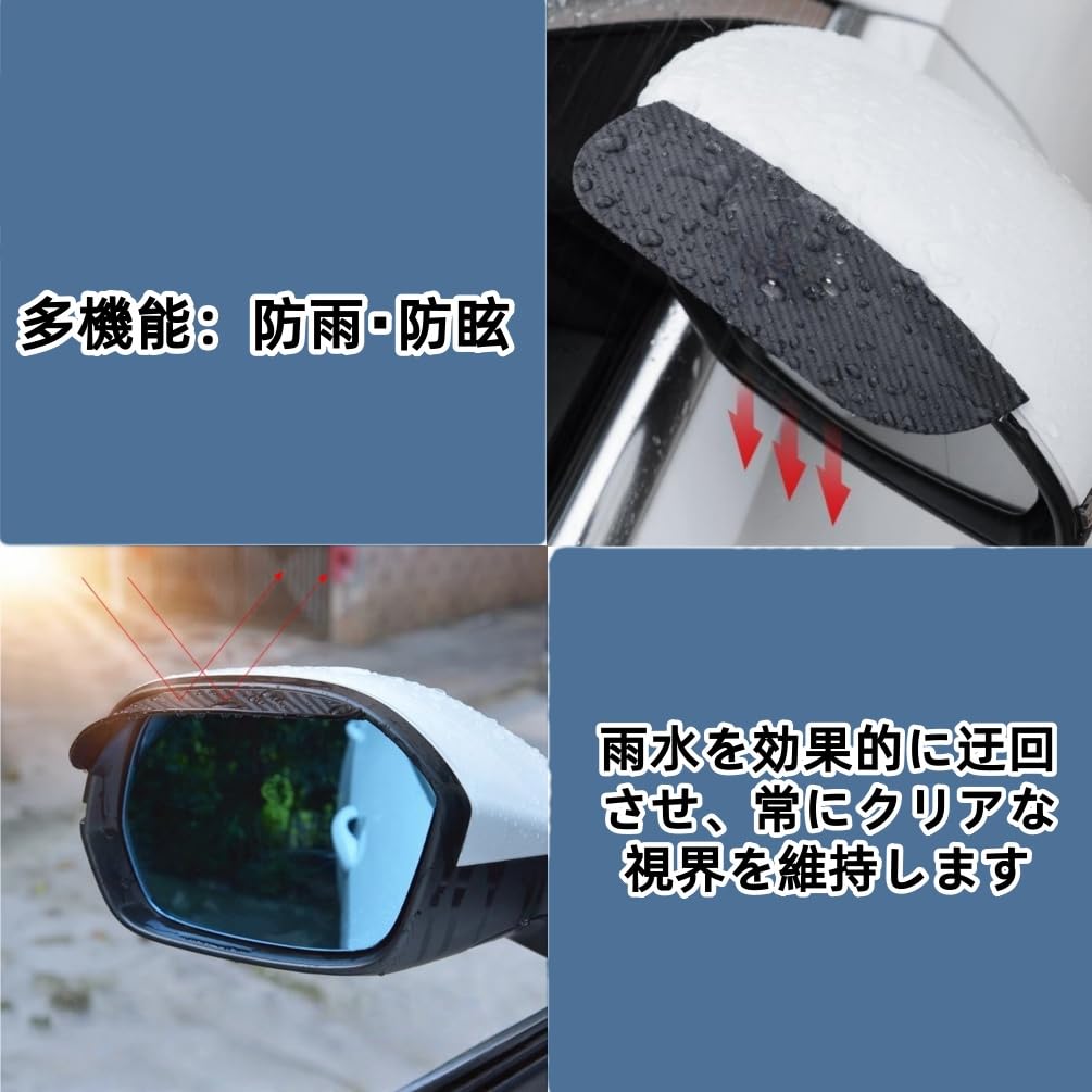 RAV4 Compatible Door Mirror Visor for Cars, Rain Protection, Side Mirror Visor, for RAV4