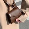Women's Vintage Synthetic Leather Crossbody Bag Chic Flap Buckle Shoulder Purse Adjustable Strap Lightweight Compact Design Casual Everyday Use