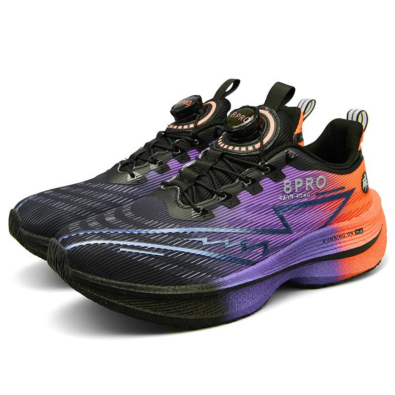 Red Rabbit Pro Youth Rotating Button Student Sneakers Mandarin Duck Shoes Carbon Board Lightweight Shock Absorbing Running Shoes