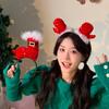Christmas Sequins Headband Party Costume Hat Party Karaoke Punk Photo Props Cool Party Hat Hair Hoop Photo Props