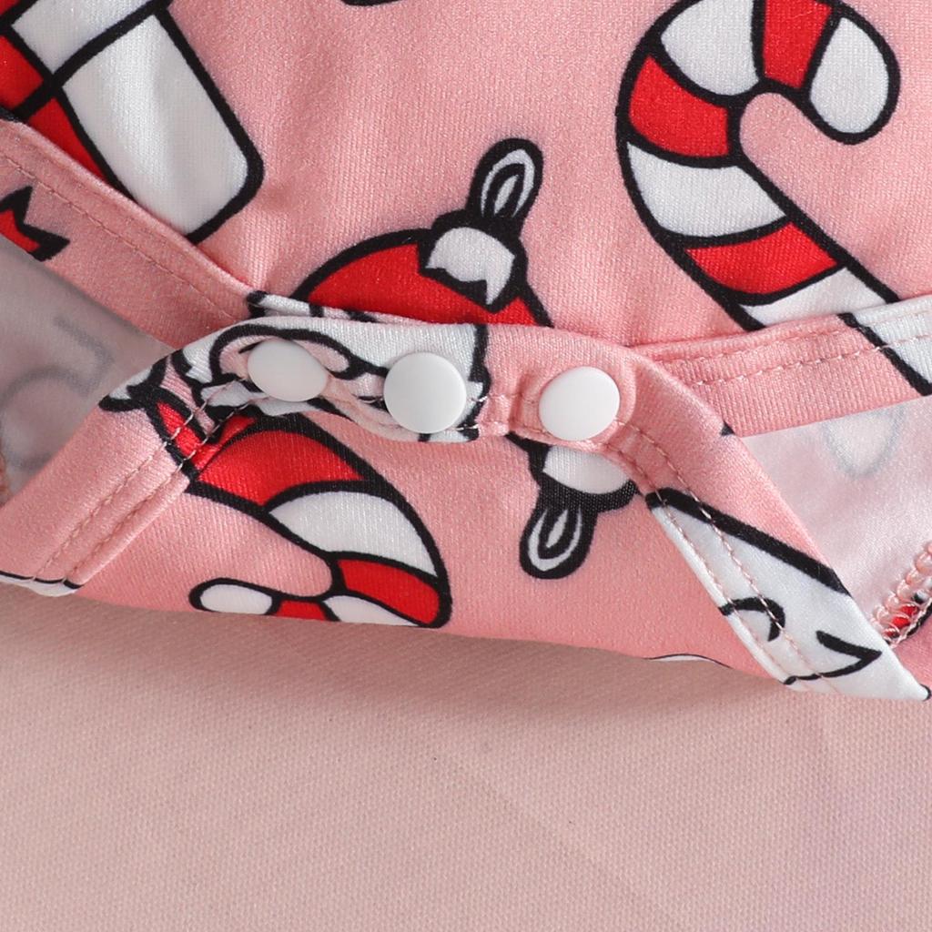 Baby Christmas Corduroy Suspender Skirt Set: Embroidered Dress Romper for Ages 0-1, European & American Style