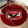 Alahly Runder Teppich, Teppich für Wohnzimmer Schlafzimmer Sofa Spielzimmer Dekor, Rutschfeste Bodenmatte