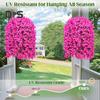 2Pcs Hanging Artificial Bougainvillea Speetabilis UV Resistant Realistic Fake Flower Wedding Party Indoor Outdoor Garden Yard Wall Hanging Faux Bloom