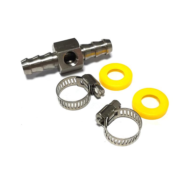 5PCS  3/8" Fuel Line Fuel Pressure Gauge Sensor T-Fitting Adapter NPT Sensor Port Auto Accessories Replacement Tools