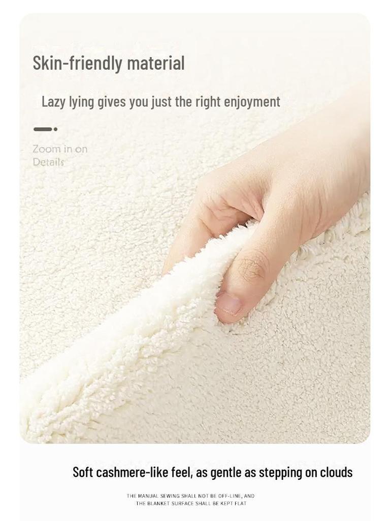Modern Luxury Imitation Cashmere Non-Slip Carpet for Living Room and Bedroom
