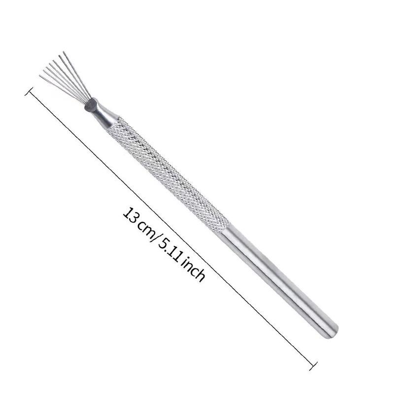 Handmade Clay Sculpting & Texture Brushes - 7 Needles Tool Set for DIY Pottery & Polymer Clay Modeling