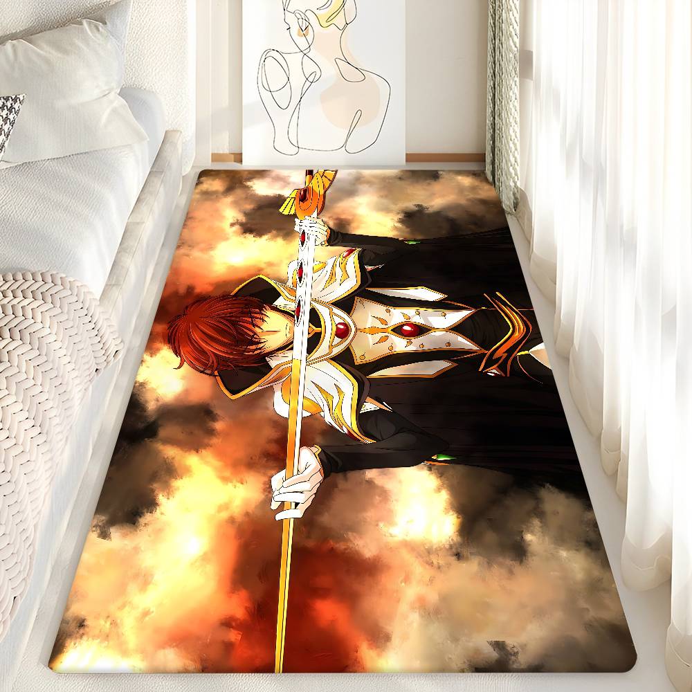 Anime Code Geass Kitchen Mat Kids Room Bedroom Decoration Balcony Anti-Slip Doormat Living Room Alfombra