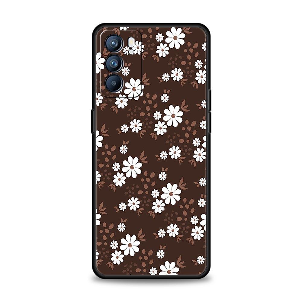 

Phone Case For Oppo Reno13 Reno12 Reno11 F Reno10 Pro A54 A53 A95 A76 A74 A57 A98 A80 A79 5G A78 4G Cover Elegant Flower Oppo Reno10 Pro