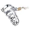 Yousheng Penis Chastity Device Polishing Meticulous Workmanship Stainless Steel Male Chastity Device Belt for Sex