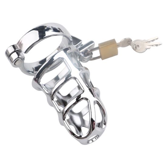 Penis Chastity Device Polishing Meticulous Workmanship Stainless Steel Male Chastity Device Belt for Sex