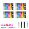 40Grids Round Resin Rhinestones Kit Color Glitter Gems DIY 3D Nail Art Decoration Accessories for Nail Design DIY Clothing