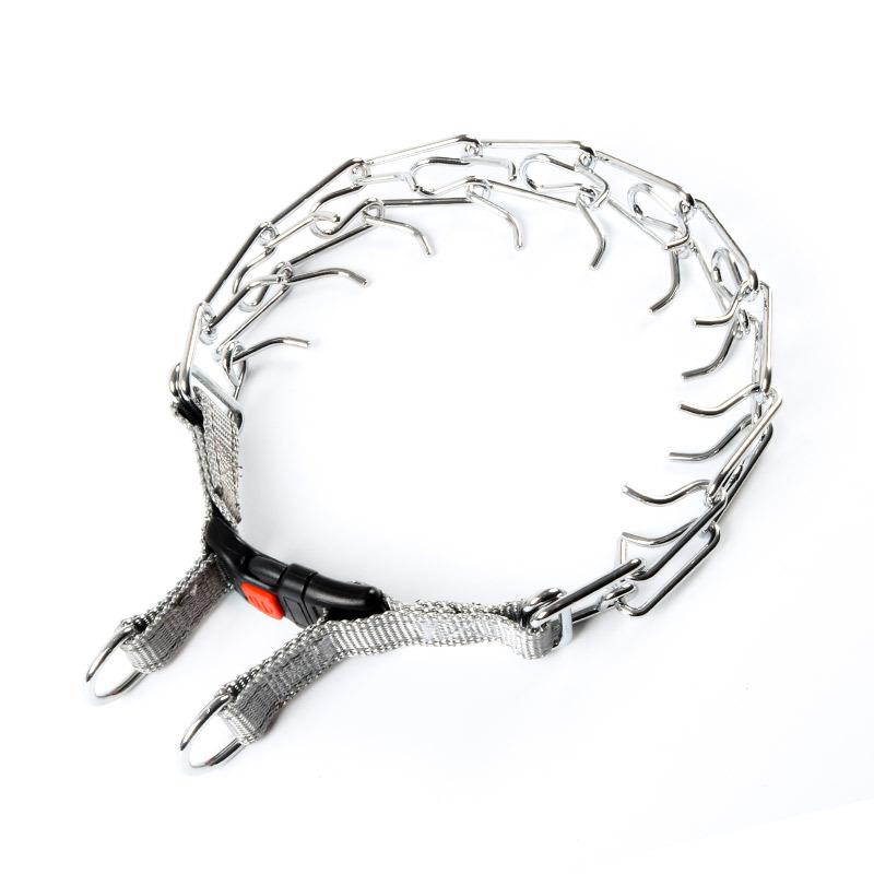 Avtagbar Metallhundträningshalsband med Järnspänne