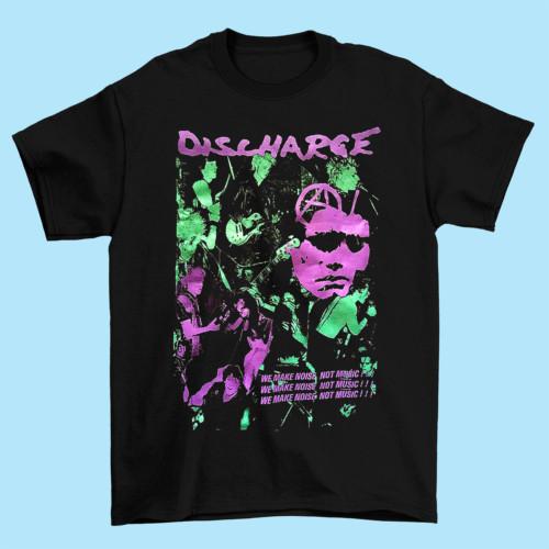 Discharge Black Men T Shirt S