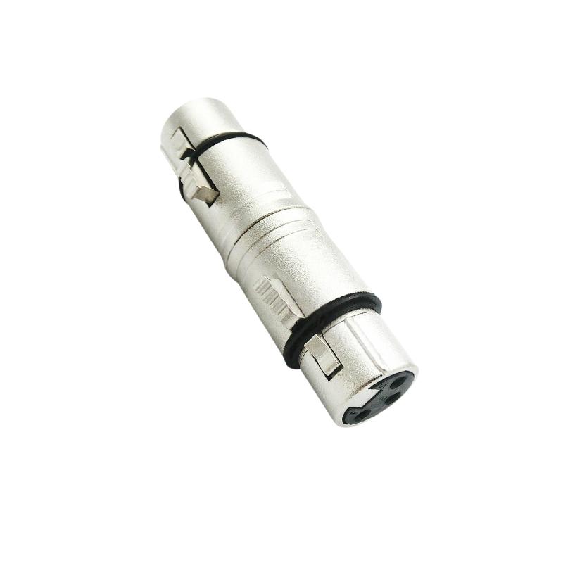 3-Pin XLR Female to Female Extension Adapter -Durable Microphone Coupler Converter for Mixing Console, Amplifier&Audio Equipment