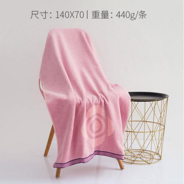 

100% pure cotton bath towel 8993 thickened household soft bath towel can be matched with a gift box 70*140cm 440g фіолетовий