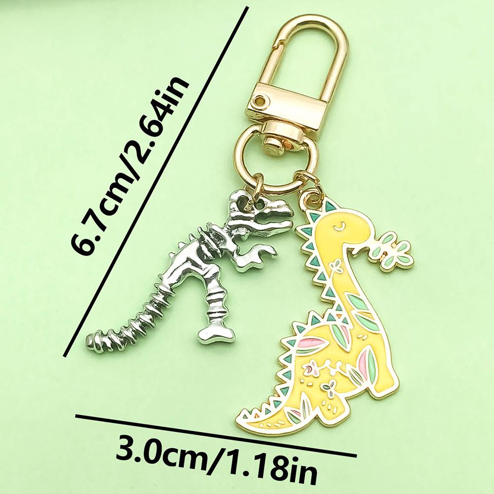 

Temu Alloy Drip Oil Dinosaur Keychain Pendant Charm