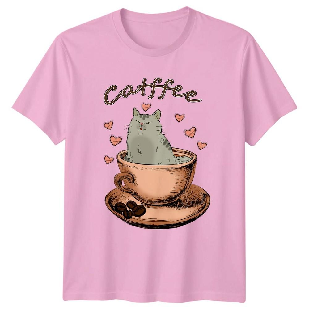 Catffee Cat In A Coffee TShirt Pet Lover Cat Coffee Birthday Gift