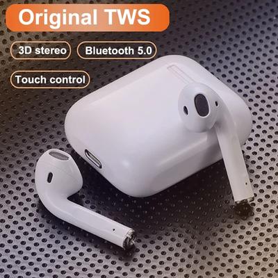 YurKem TWS stéréo sans fil 5.0 Bluetooth écouteurs intra-auriculaires mini écouteurs casque de sport de jeu avec boîtier de chargement micro pour smartphones IOS Android