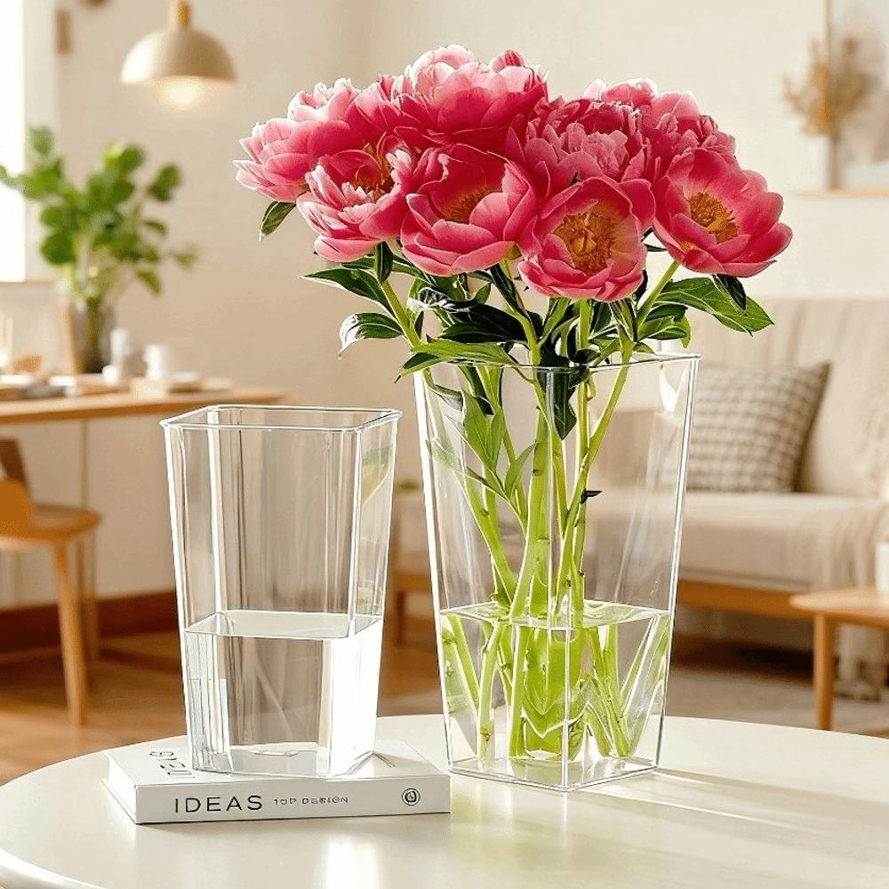 Modern Flower Vase Nordic Style Deep Water Flower Pot New Flower Wake Up Vase  Home Decoration