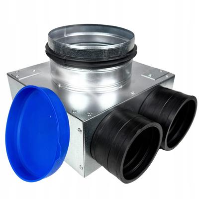 Scatola di Distribuzione Separatore di Ventilazione Diametro 125 Per 2 Tubi Diametro 75