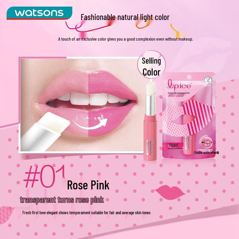 Mentholatum Fruit Flavor Color-Changing Lip Balm