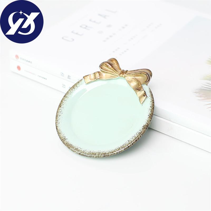 Resin Mini Cake Tray Bowknot Cake Holder Dessert Dish Plate Wedding Party Birthday Dessert Table Decoration