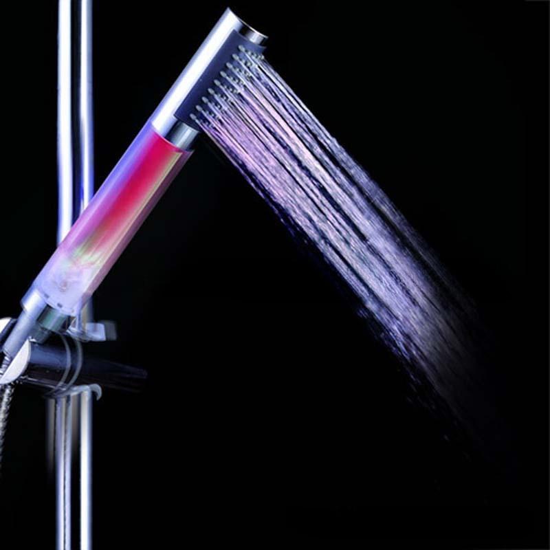 7 Colors Led Shower Head Led Faucet Auto Changing Tap Nozzle Handheld Round LED Anion SPA Bathroom Shower Head Filter Faucet