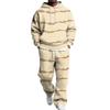 Men's Hoodie and Sweatpants Set with Elastic Waist, Casual Two Piece Outfit