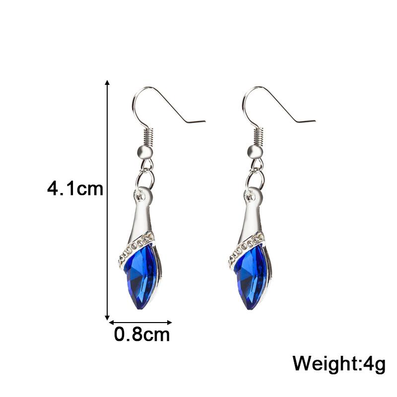 New Blue Color Geometric Earrings for Women Bohemian Flower Butterfly Pendants Female Dangle Earrings 2024 aretes de mujer
