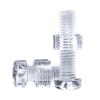 Transparent Acrylic Sheet with PC Screws and Philips Round Head Nut for DIY Fish Tank.