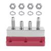600A Power Distribution Block with Nickel Plated Copper Bus Bar and 4 Studs for Solar and Motorhomes Heavy Equipment Use