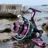 Long-Casting Full Metal Spinning Reel with Slanted Spool for Cross-Border Fishing