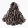New Cotton Linen Scarf For Women Girls Students Autumn Classic Solid Color Scarves Retro Soft Foulard Viscose Female Wrap Shawls