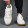 2025 Autumn New Men's Genuine Leather Sports and Leisure White Shoes Trendy Versatile Board Shoes