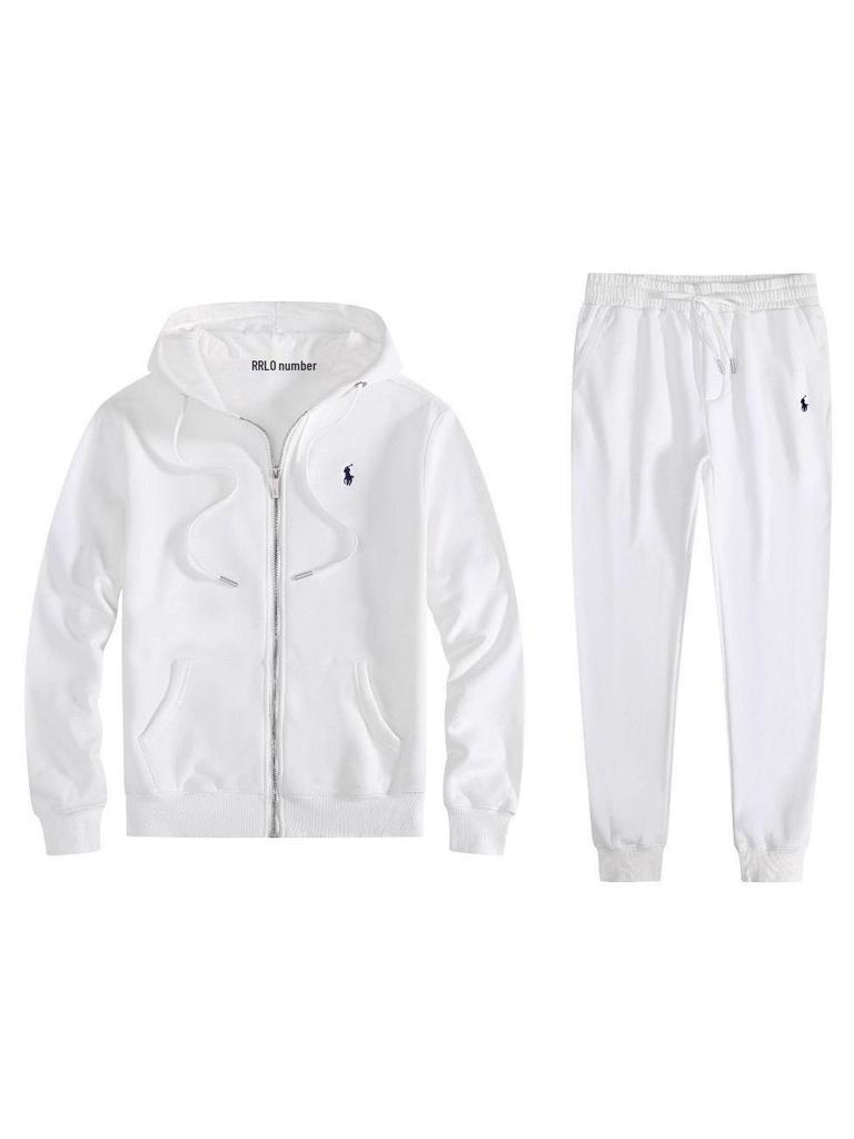 Set de Hupă cu Logo Cal Mic și Jachetă Polo cu Fermoar pentru Bărbați - Toamnă