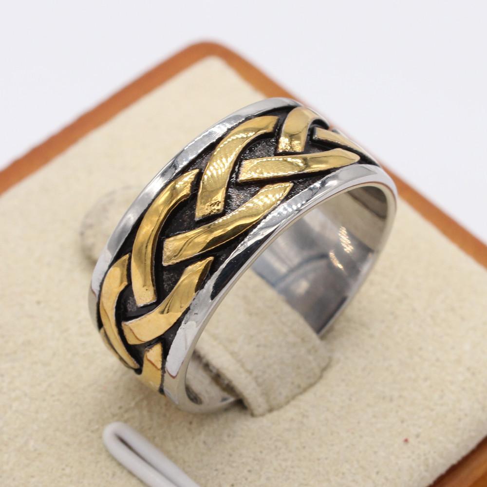 European and American Personalized Retro Woven Viking Men, Ring
