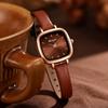 Square Dial Women Watches Ultra-thin Leather Strap Ladies Quartz Wristwatch Reloj Girls Clock Gift (Without Box)
