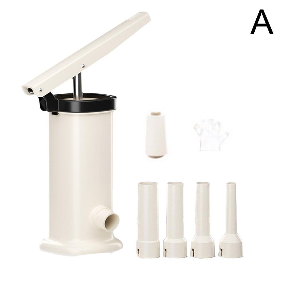 Homemade Sausage Maker with Stuffing Pipe Manual Fast Meat Stuffer Filling Machine Large Capacity Heavy Duty Kitchen Tools