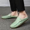 Lightweight for Men Muller New Arrival Outdoor Men Casual Shoes Leather Mens Slip On Shoes All-match Luxury Brand Male Shoes