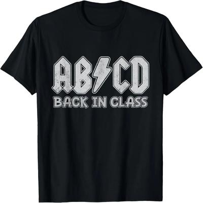 Retro Rock Teen ABCD Back In Class T-Shirt