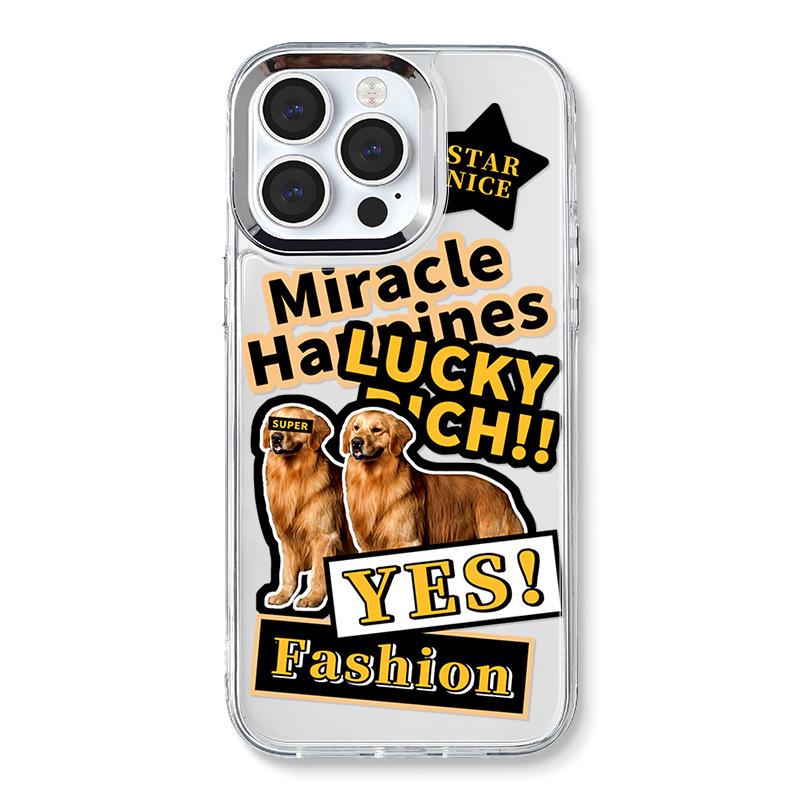 

Зеркальный чехол Zhitai 3-в-1 для iPhone 16 Pro Max, подходит для 12, 14, 15 поколений, в комплекте два браслета iPhone 14 Pro