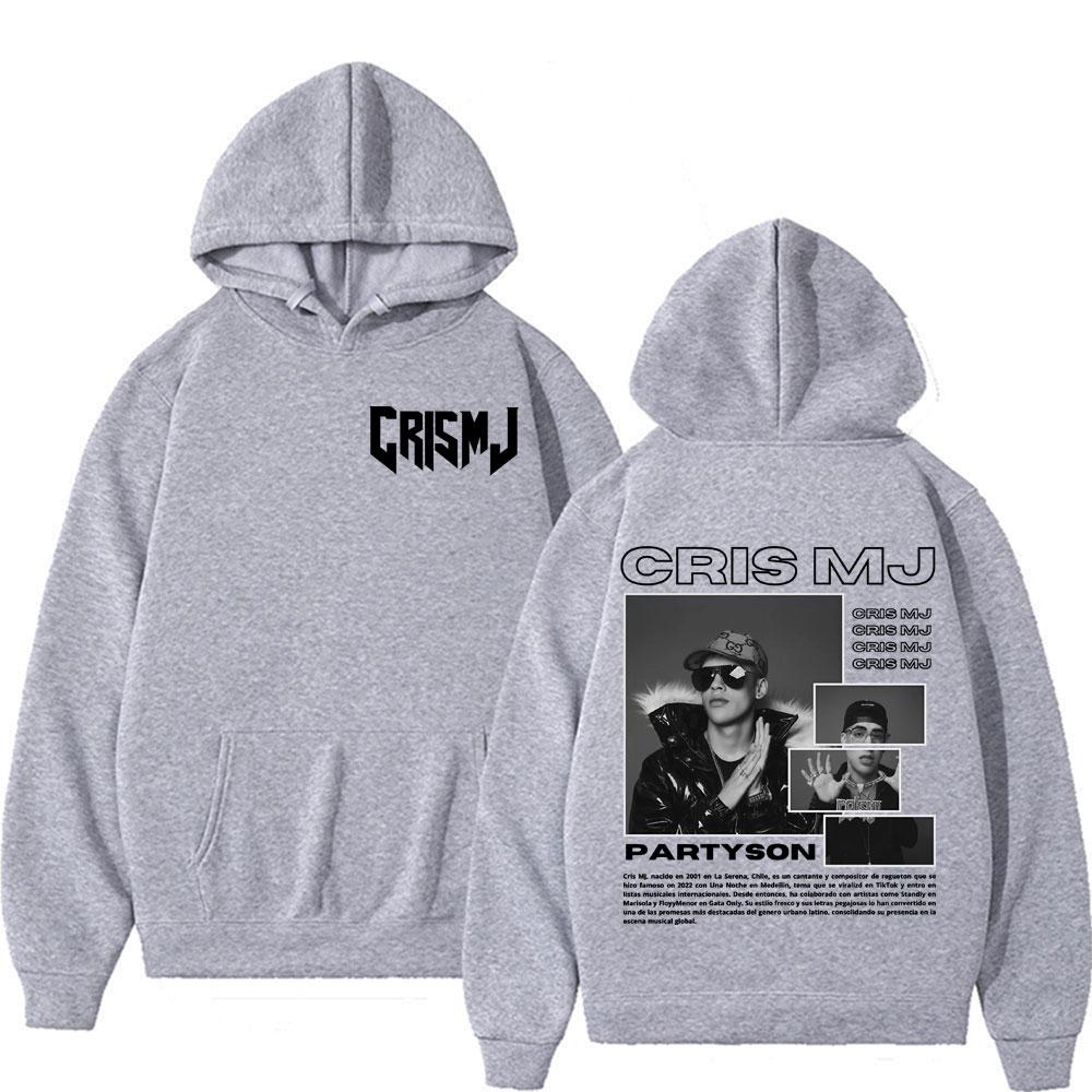 Cris Mj Hip-Hop Rock Rap Band Musik Retro Klassisch Street Fitness Laufen Männer Frauen Hoodies Langärmlig Fleece Thermisch Sweatshirt