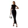 Glamorous Womens/Ladies Glitter Fitted Crop Top