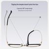 2024 Autumn Winter New CBD Business Titanium Frame Glasses with Anti-Blue Light and Myopia Protection, Model 15025