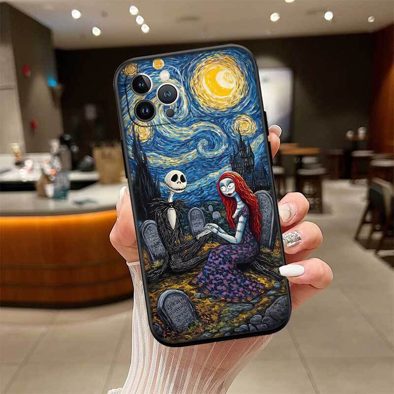 Nightmare Before Christmas Shockproof Phone Case for iPhone 6 6s 7 8 11 12 13 14 15 16 17 16E XS Pro Max XR X SE Air