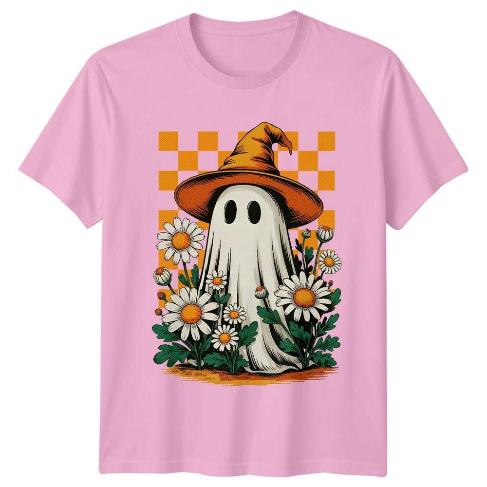 Cappello da Strega Fantasma Margherita Halloween Maglietta Unisex Maglietta Grafica Unisex